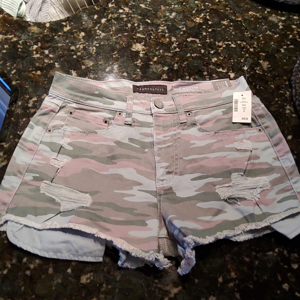 high waisted shorts from Aeropostale  Camoflauge